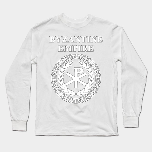 Byzantine Empire Constantinople Imperial Heraldry Symbol Long Sleeve T-Shirt by AgemaApparel